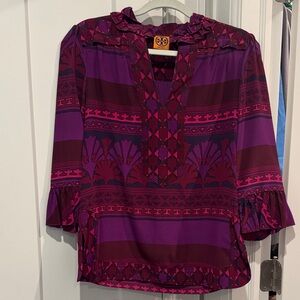 Tory Burch Multicolor Geometric Women's Blouse